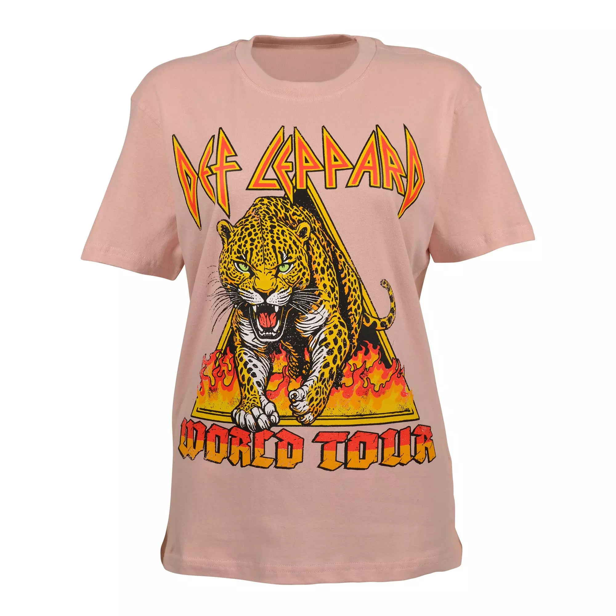 Reason Women's Def Leppard Graphic Cotton Tee - Mauve